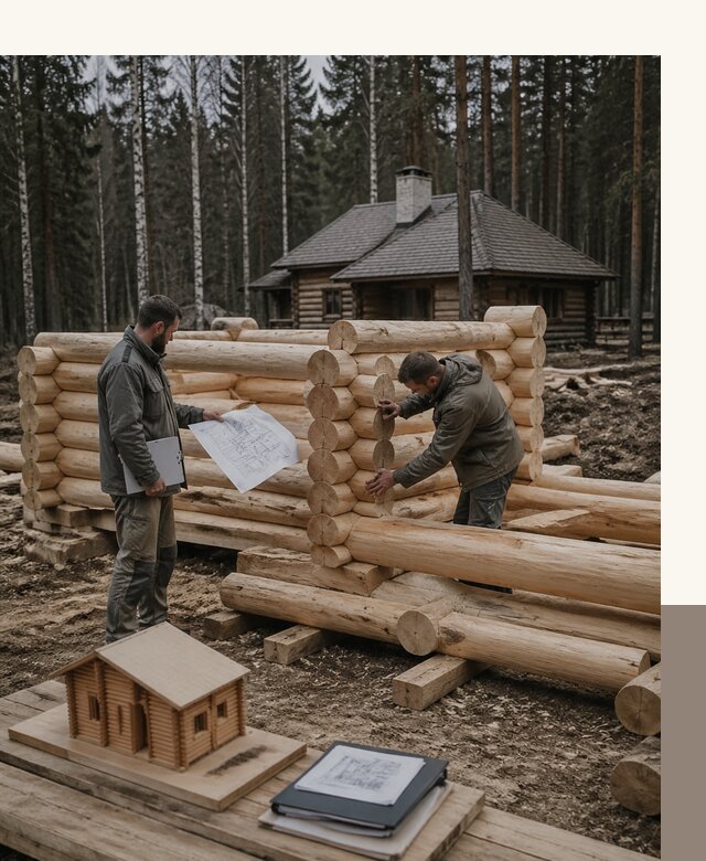 Проектирование и строительство домов из бревна в Владимире